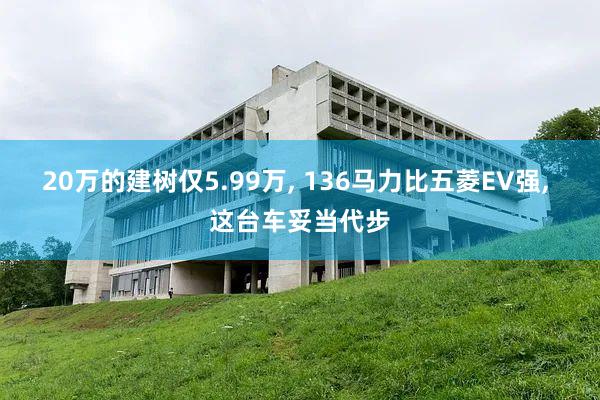 20万的建树仅5.99万, 136马力比五菱EV强, 这台车妥当代步